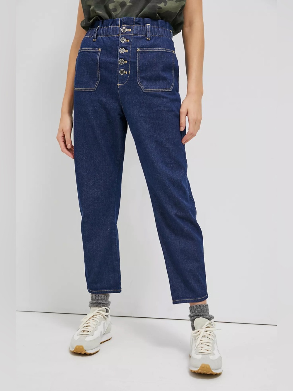 PILCRO Anthropologie Ultra High-Rise Button-Fly Slim Jeans